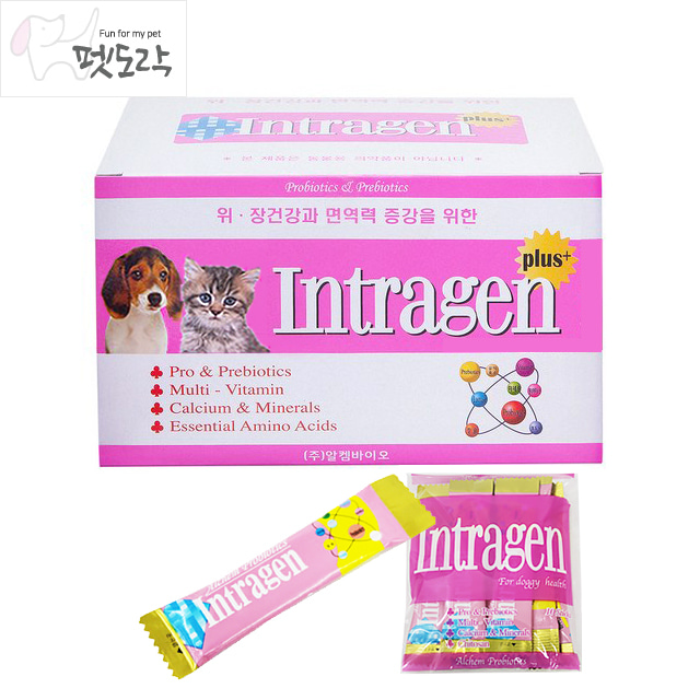 알켐바이오 인트라젠 플러스 분말 30포 강아지/고양이 유산균 영양제