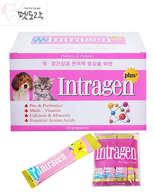 알켐바이오 인트라젠 플러스 분말 30포 강아지/고양이 유산균 영양제